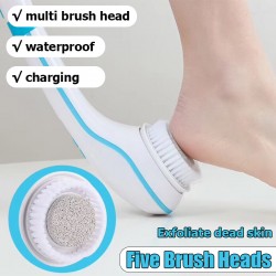 Bakeey Waterproof Electric Massage Bath Brush Bath Brush Multifunctional Long  handled Back Rubbing Bath Face Wash Artifact