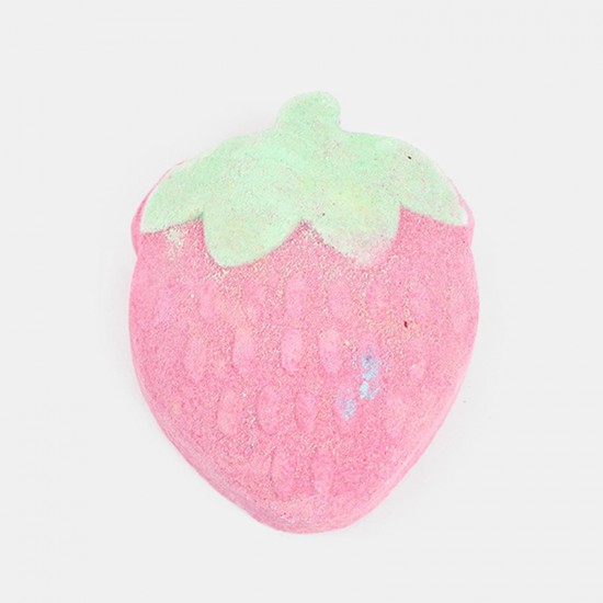 Strawberry Shaped Bath Salt Balls Moisturizing Control Oil Exfoliator Essential Oil Bath Bubble Explosion Bath Salt Ball Strawberry Shaped Bath Salt Balls Moisturizing Control Oil Exfoliator Essential Oil Bath Bubble Explosion Bath Salt Ball