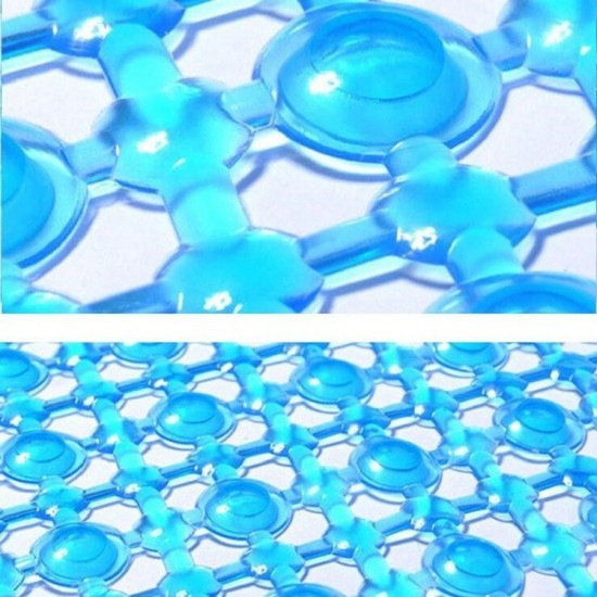7 PCS Waterdrop Bathroom Mat with Suction Cup Massage Foot Mat Bathtub Anti slip Mat Transparent Green 7 PCS Waterdrop Bathroom Mat with Suction Cup Massage Foot Mat Bathtub Anti slip Mat Transparent Green
