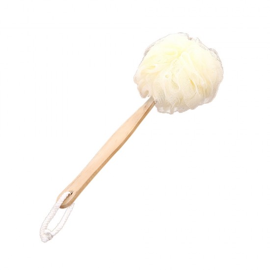 2 PCS Long Handle Hanging Soft Mesh Body Shower Brush White 2 PCS Long Handle Hanging Soft Mesh Body Shower Brush White