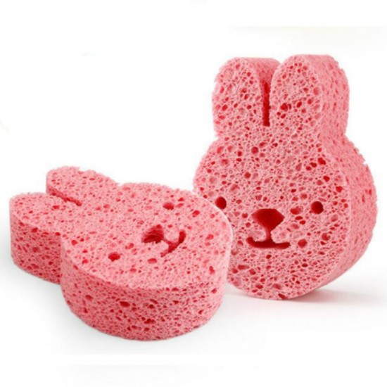 Baby Newborn Child Bath Artifact Sponge Pink Rabbit Baby Newborn Child Bath Artifact Sponge Pink Rabbit