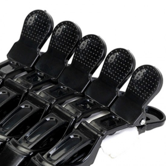 6 PCS Hair Not Easy to Slip off Hair Salon Barber Shop Style Partition Special Clip Hair Tools Black 6 PCS Hair Not Easy to Slip off Hair Salon Barber Shop Style Partition Special Clip Hair Tools Black
