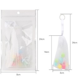 2 PCS Sponge Particle Foam Net Handmade Soap Foam Net