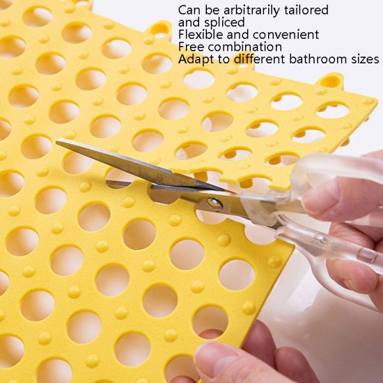 4 PCS Bathroom Anti Slip Mat Shower Room Splicing Ground Pad Size 30x30cm Yellow 4 PCS Bathroom Anti Slip Mat Shower Room Splicing Ground Pad Size 30x30cm Yellow